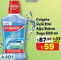 COLGATE ÜÇLÜ ETKİ AĞIZ BAKIM SUYU 500 ML